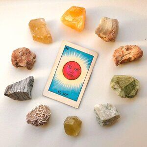 ☽ Sun Desert Theme • Set of 10 Raw Chunky Stones ☾